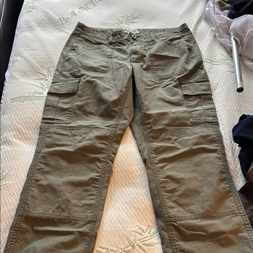 L.L. Bean Green Straight Leg Pants